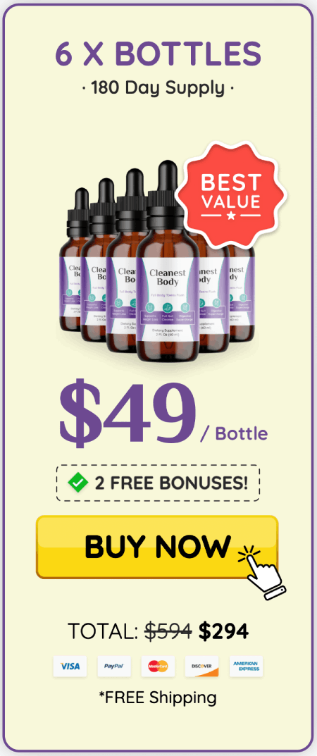 CleanestBody buy 6 bottles